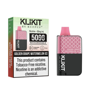 RUFPUF KLIKIT GOLDEN GRAPE WATERMELON ICE DISPOSABLE - 5000 Puffs
